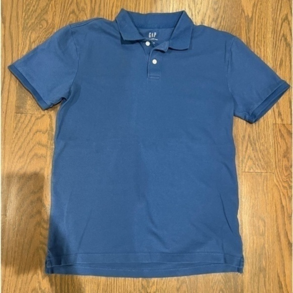 GAP Classic Fit Polo Short Sleeve blue size small S